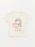 LC Waikiki Crew Neck Printed Short Sleeve Baby Girl T-Shirt